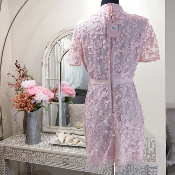 🔥LAST 1🔥NWT TED BAKER FLORAL APPLIQUE DRESS - Picture 5 of 10